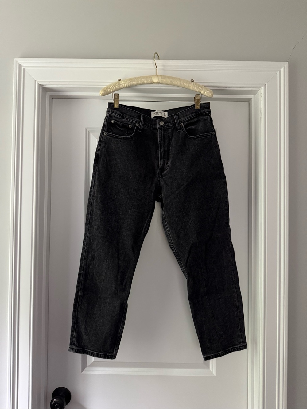 Abercrombie & Fitch Black Relaxed Men's Jeans